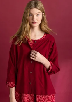 Bluse „Hedda“ aus Bio-Baumwollgewebe