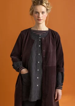 Cordkleid aus Bio-Baumwolle/Elasthan