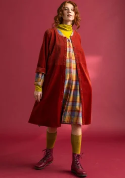 Cordkleid aus Bio-Baumwolle/Elasthan