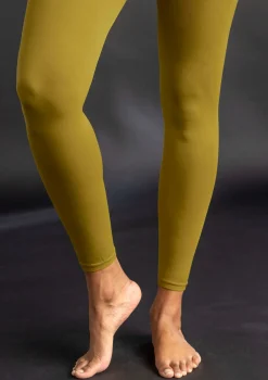 Einfarbige Leggings aus Recycling-Polyamid