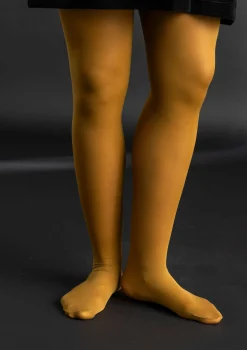 Einfarbige Strumpfhose aus Recycling-Polyamid