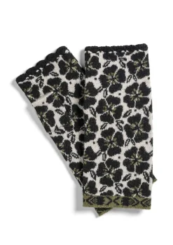 Handstulpen „Anemone“ aus Bio-Wolle