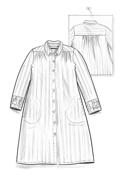 Hemdblusenkleid „Värmland“ aus Bio-Baumwollgewebe