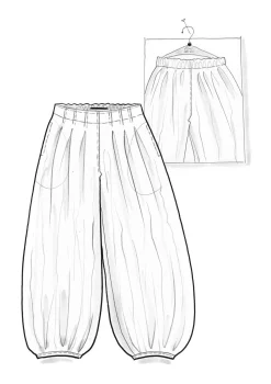 Hose aus Baumwolle/Seide