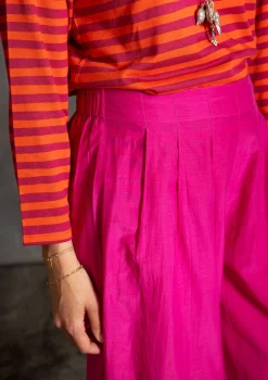 Hose aus Baumwolle/Seide