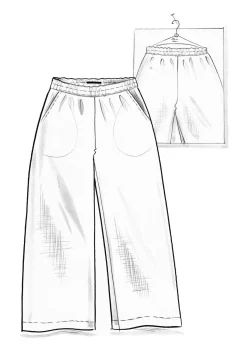 Hose aus Leinengewebe