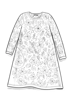 Jerseykleid „Höstanemone“ aus Bio-Baumwolle/Modal