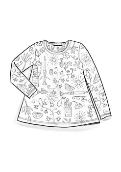 Jerseyshirt „Fyrverkeri“ aus Bio-Baumwolle/Modal