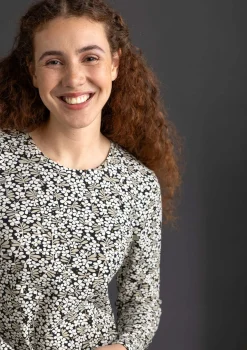 Jerseyshirt „Ylva“ aus Bio-Baumwolle/Elasthan