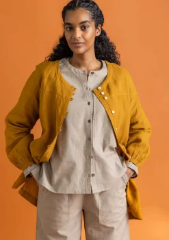 Künstlerbluse „Asta“ aus Leinengewebe