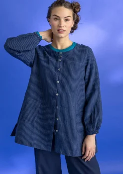 Künstlerbluse „Asta“ aus Leinengewebe