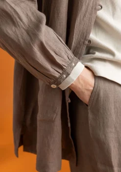 Künstlerbluse „Asta“ aus Leinengewebe