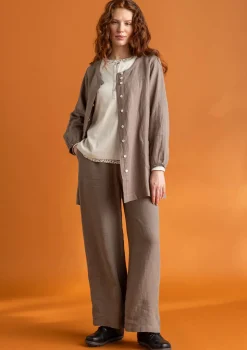 Künstlerbluse „Asta“ aus Leinengewebe