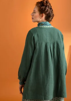 Künstlerbluse „Asta“ aus Leinengewebe