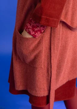 Langstrickjacke aus Alpakagemisch