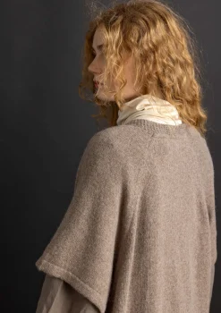 Langstrickjacke aus Alpakagemisch