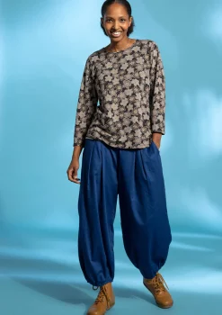 Pluderhose aus Bio-Baumwollgewebe