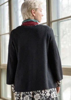 Pointelle-Strickjacke „Blomstra“ aus Bio-Wolle