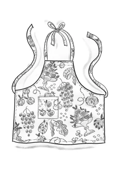 Schürze „Fruits“ aus Bio-Baumwolle