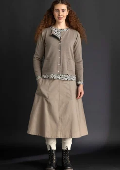 Strickjacke aus Bio-/Recycling-Baumwolle