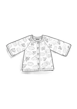 Strickjacke „Flyttfågel“ aus Recycling-Wollmischung/Recycling-Baumwolle