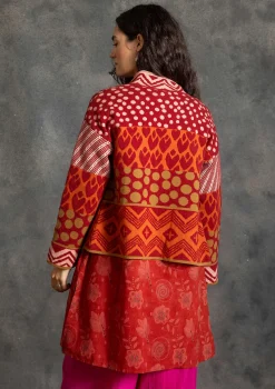 Strickjacke „Viktoria“ aus Baumwolle/Lammwolle
