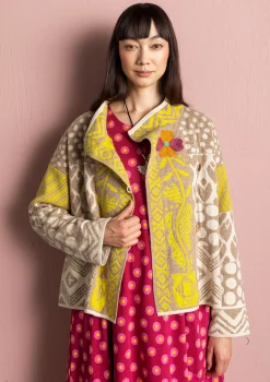 Strickjacke „Viktoria“ aus Baumwolle/Lammwolle