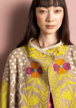 Strickjacke „Viktoria“ aus Baumwolle/Lammwolle