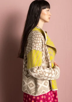 Strickjacke „Viktoria“ aus Baumwolle/Lammwolle