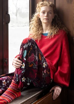 Stricktunika „Vinternatt“ aus Bio- und Recycling-Baumwolle/Alpakawollgemisch