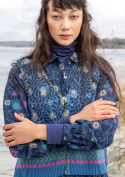 Strickweste „Aurora“ aus Bio- und Recycling-Baumwolle/Wolle