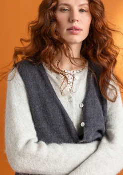 Strickweste aus Alpakagemisch