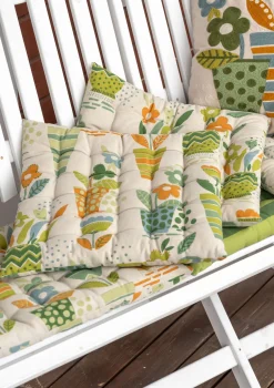 Stuhlkissen „Flower pots“ aus Bio-Baumwolle