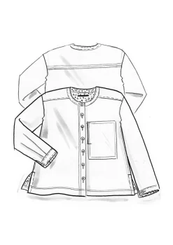 Twillbluse aus Bio-Baumwolle