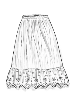 Unterrock aus Bio-Baumwollgewebe