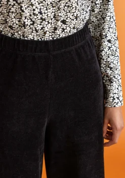 Velourshose aus Bio-Baumwolle/Recycling-Polyester