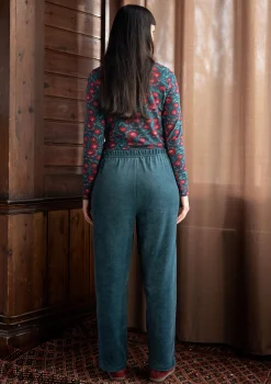 Velourshose „Nora“ aus Bio-Baumwolle/Recycling-Polyester