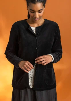 Veloursjacke aus Bio-Baumwolle/Recycling-Polyester