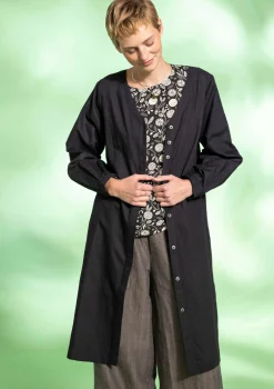 Webkleid aus Bio-Baumwolle/Leinen