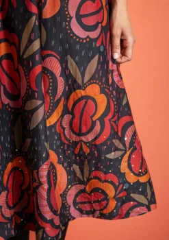 Webkleid „Great Rose“ aus Bio-Baumwolle/Seide