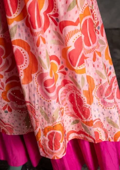 Webkleid „Great Rose“ aus Bio-Baumwolle/Seide