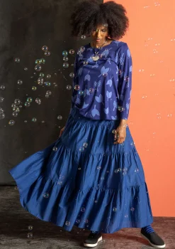 Webrock aus Baumwolle/Seide