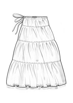 Webrock aus Baumwolle/Seide