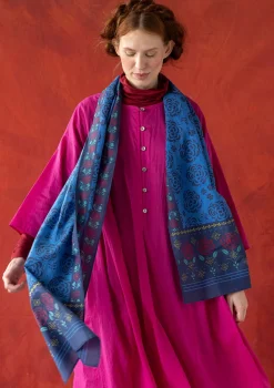 Webschal „Kamelia“ aus Bio-Baumwolle/Seide