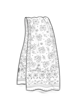 Webschal „Kamelia“ aus Bio-Baumwolle/Seide