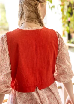 Weste „Stina“ aus Bio-Baumwollgewebe