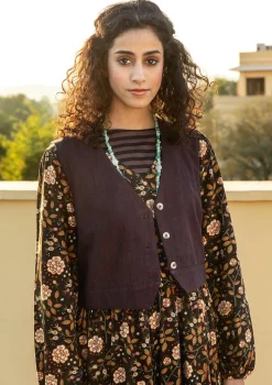 Weste „Stina“ aus Bio-Baumwollgewebe