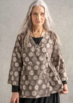 Wickelbluse „Clay“ aus Bio-Baumwolle