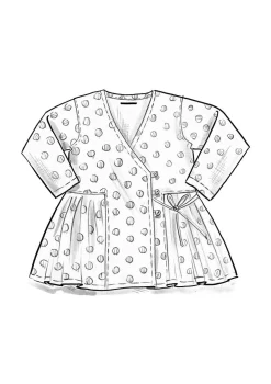 Wickelbluse „Piccolo“ aus Leinen